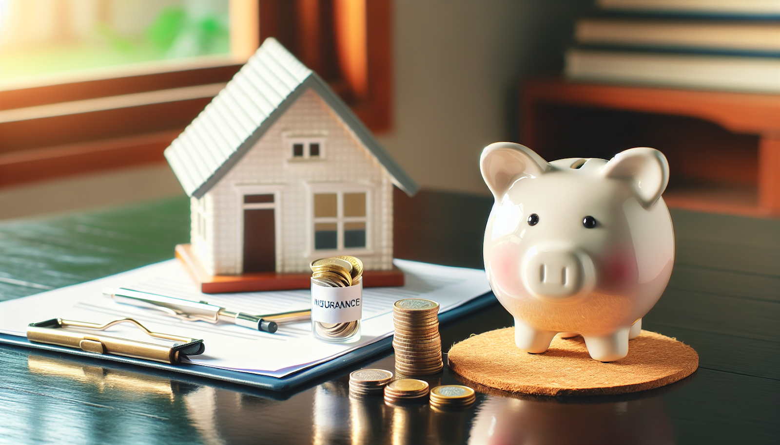 Piggy bank with coins representing saving for additional homeownership costs